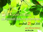 Marché aux fleurs, produits frais et environnement